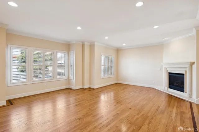 a view of a room with natural light