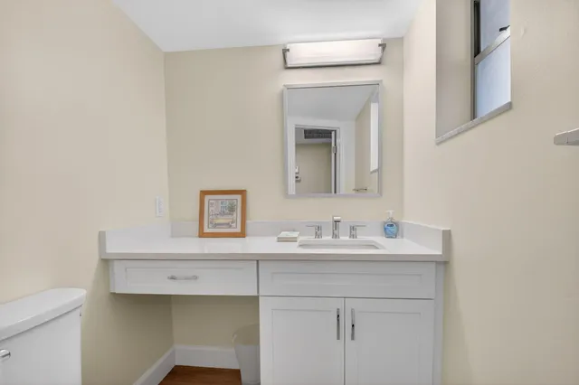 a view of a room with empty racks