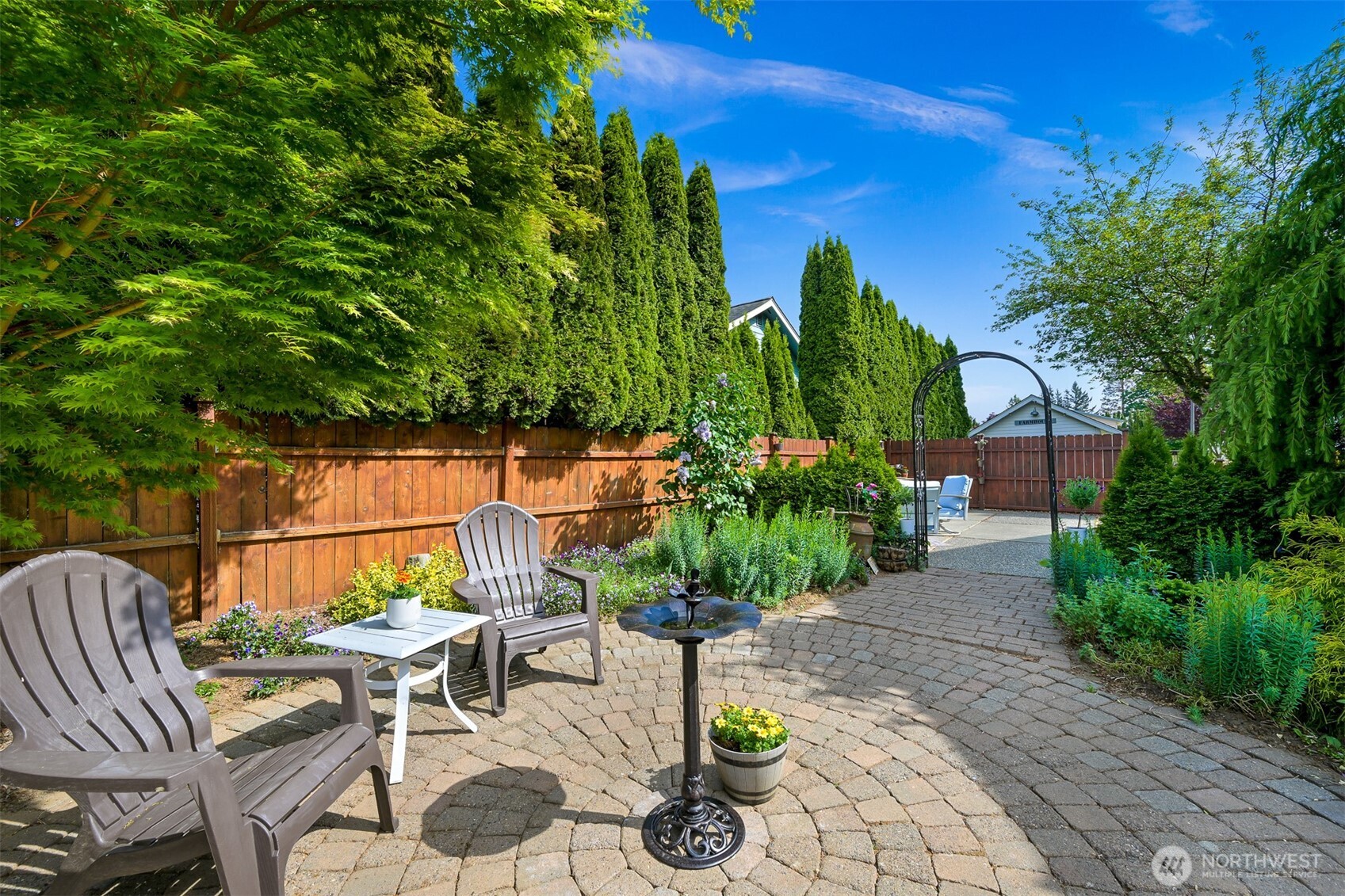 8490 Benson Road Lynden, WA 98264 - Photo 32 of 40 a garden view with a seating space
