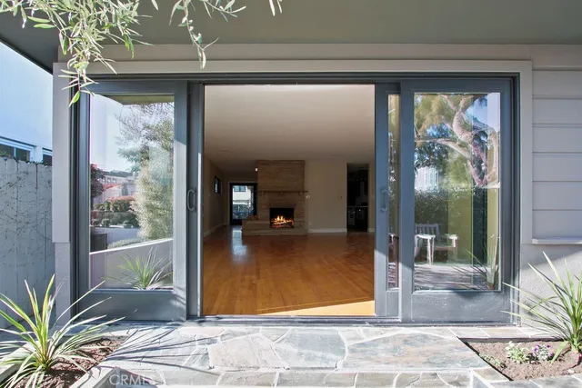 a view of a lounge chairs in the patio