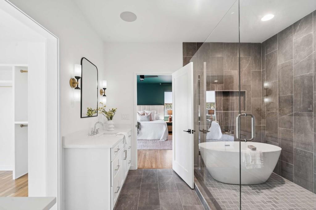 32 Walthall Street Northeast, Unit A Atlanta, GA 30307 - Photo 6 of 39 a bathroom with a sink and a mirror