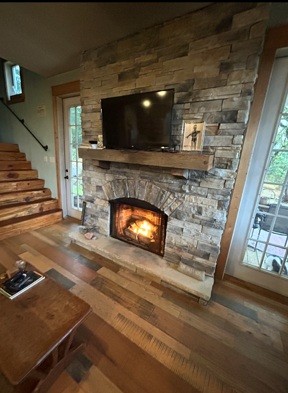 1277 Coosie Branch Road Cornersville, TN 37047 - Photo 43 of 47 a living room with furniture and a fireplace