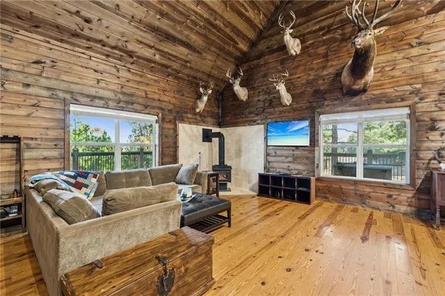 a outdoor living space with furniture