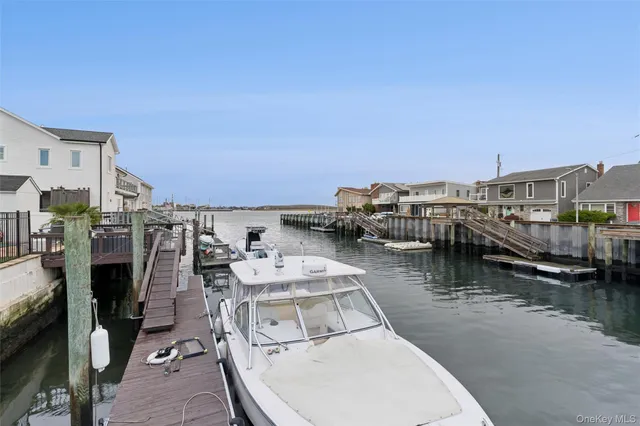 a view of a lake with boats