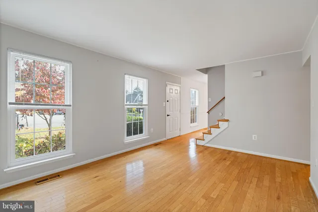 wooden floor in an empty room