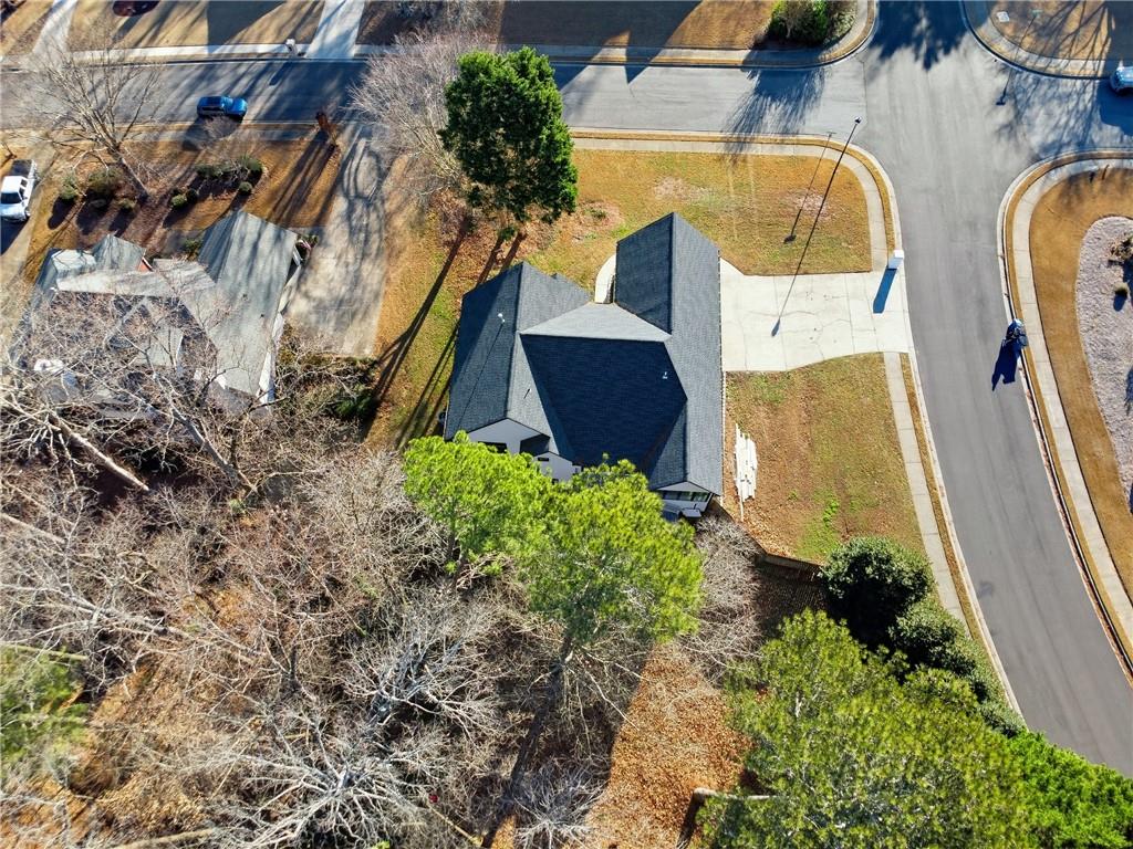 2152 Paces Vale Place Lawrenceville, GA 30043 - Photo 39 of 39 an aerial view of residential house with pool and outdoor space