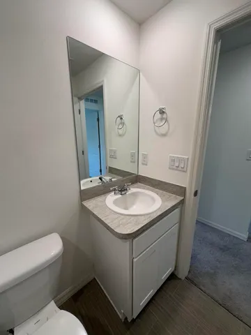 a bathroom with a sink and a toilet
