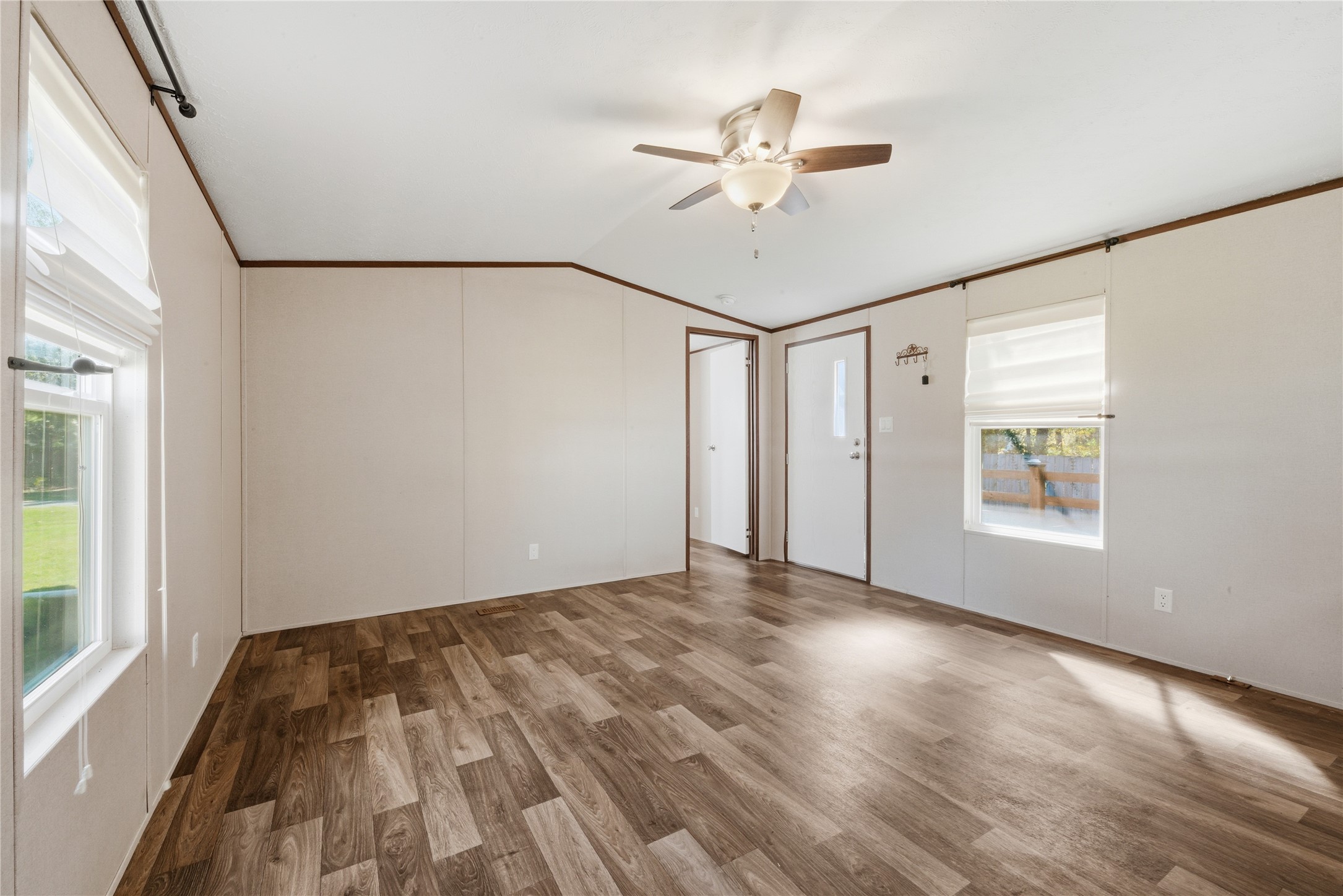 100 St Croix Drive Point Blank, TX 77364 - Photo 7 of 28 a view of empty room with wooden floor and fan