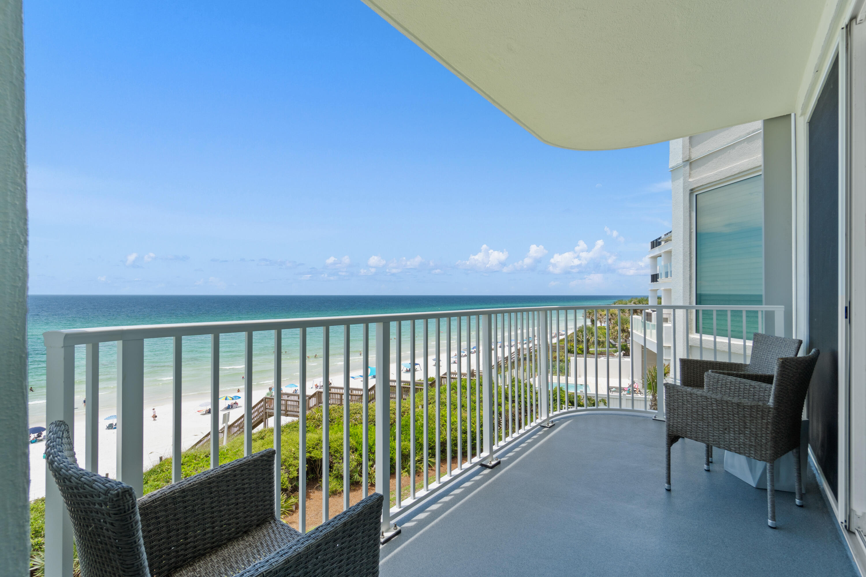 32461 East County Highway 30A, Unit 330 Inlet Beach, FL 32461 - Photo 24 of 31 a view of a balcony with chairs