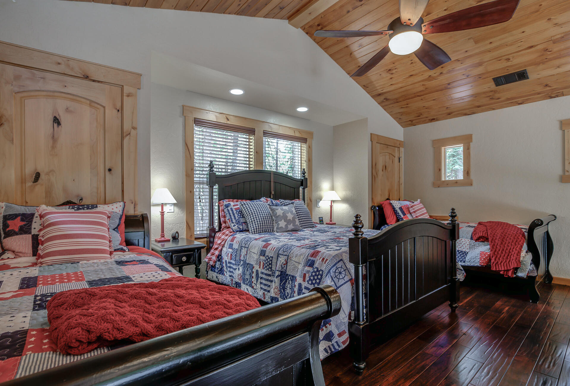 34607 Mountain Haven Road Shingletown, CA 96088 - Photo 34 of 63 a bedroom with bed and wooden floor