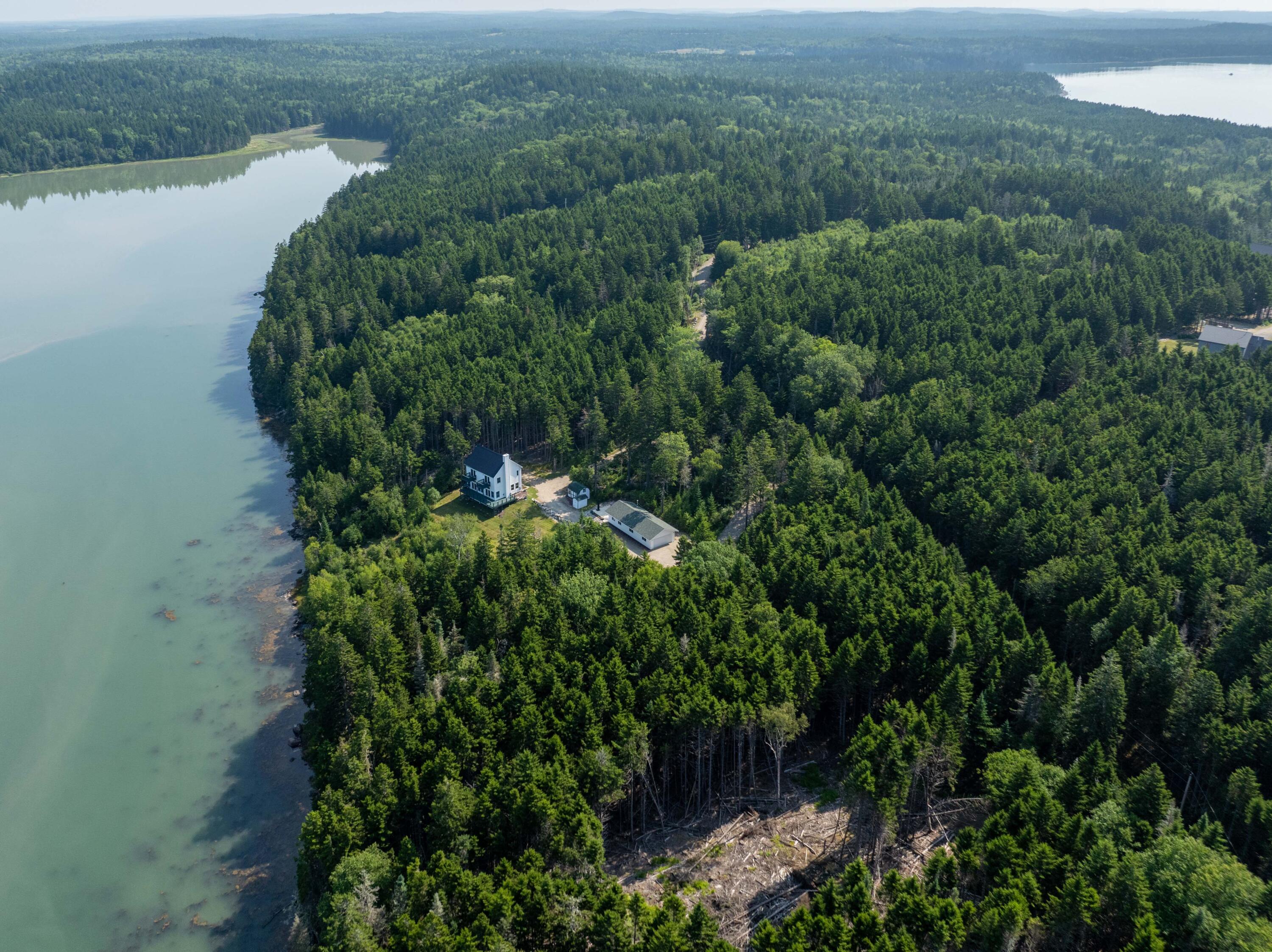 Lot #70 Chambers Point Road Roque Bluffs, ME 04654 - Photo 6 of 17 Lot Drone View