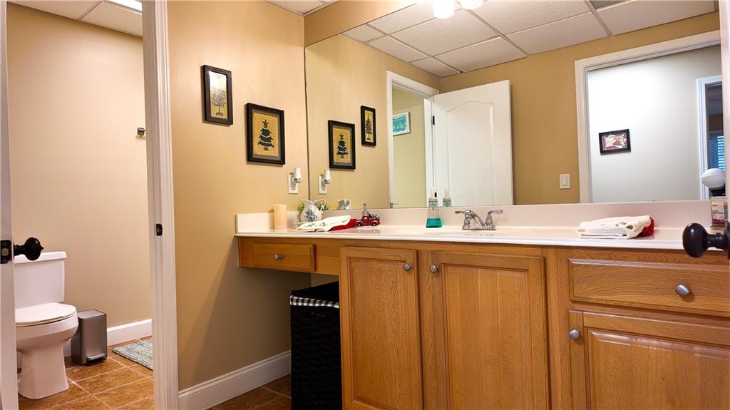 8179 Pineview Court Villa Rica, GA 30180 - Photo 29 of 38 a bathroom with a sink and a mirror