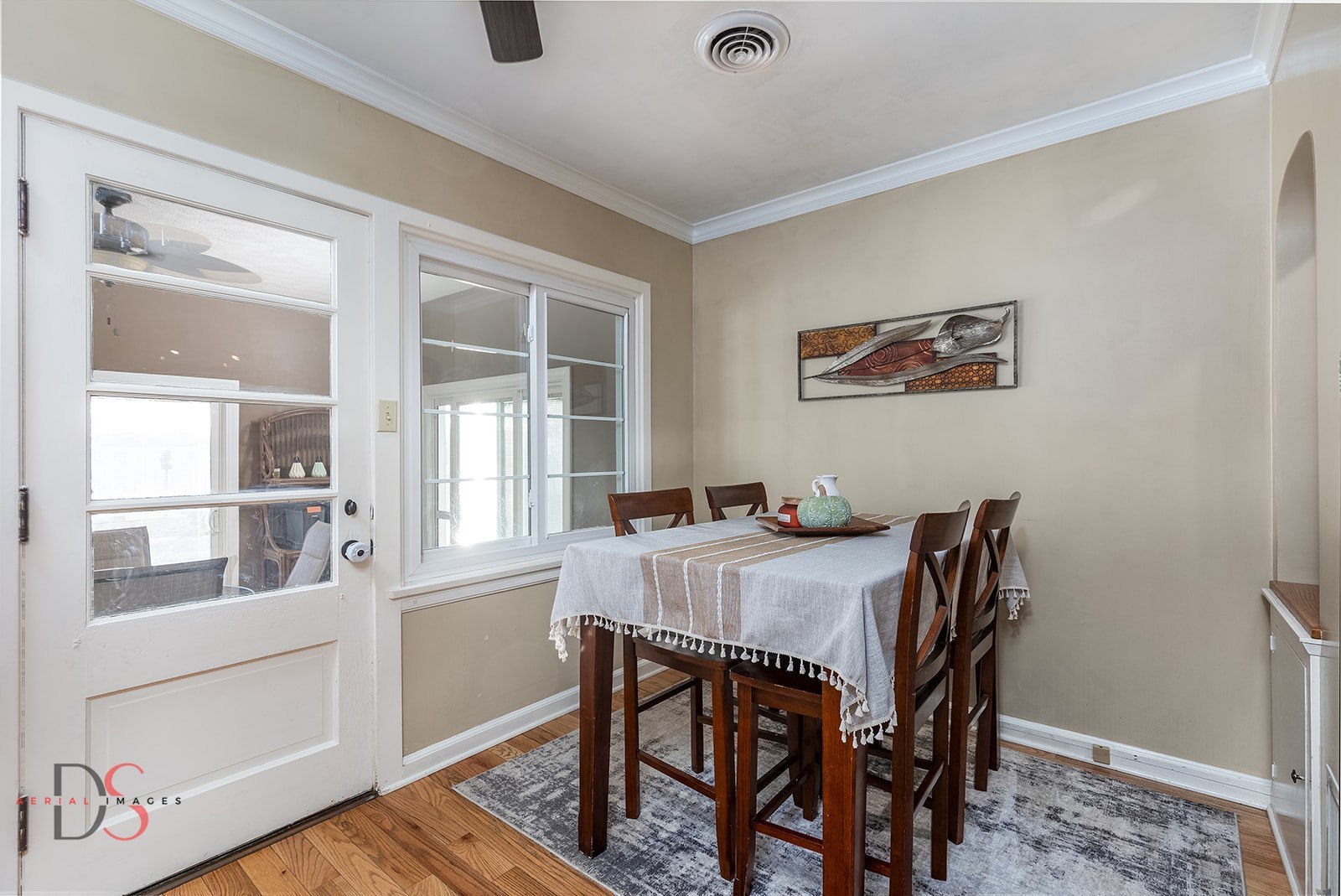 1508 East 18th Road Streator, IL 61364 - Photo 12 of 27 a view of a dining room with furniture window and wooden floor