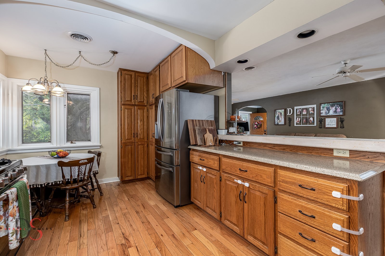 1508 East 18th Road Streator, IL 61364 - Photo 10 of 27 a kitchen with granite countertop a sink cabinets and stainless steel appliances