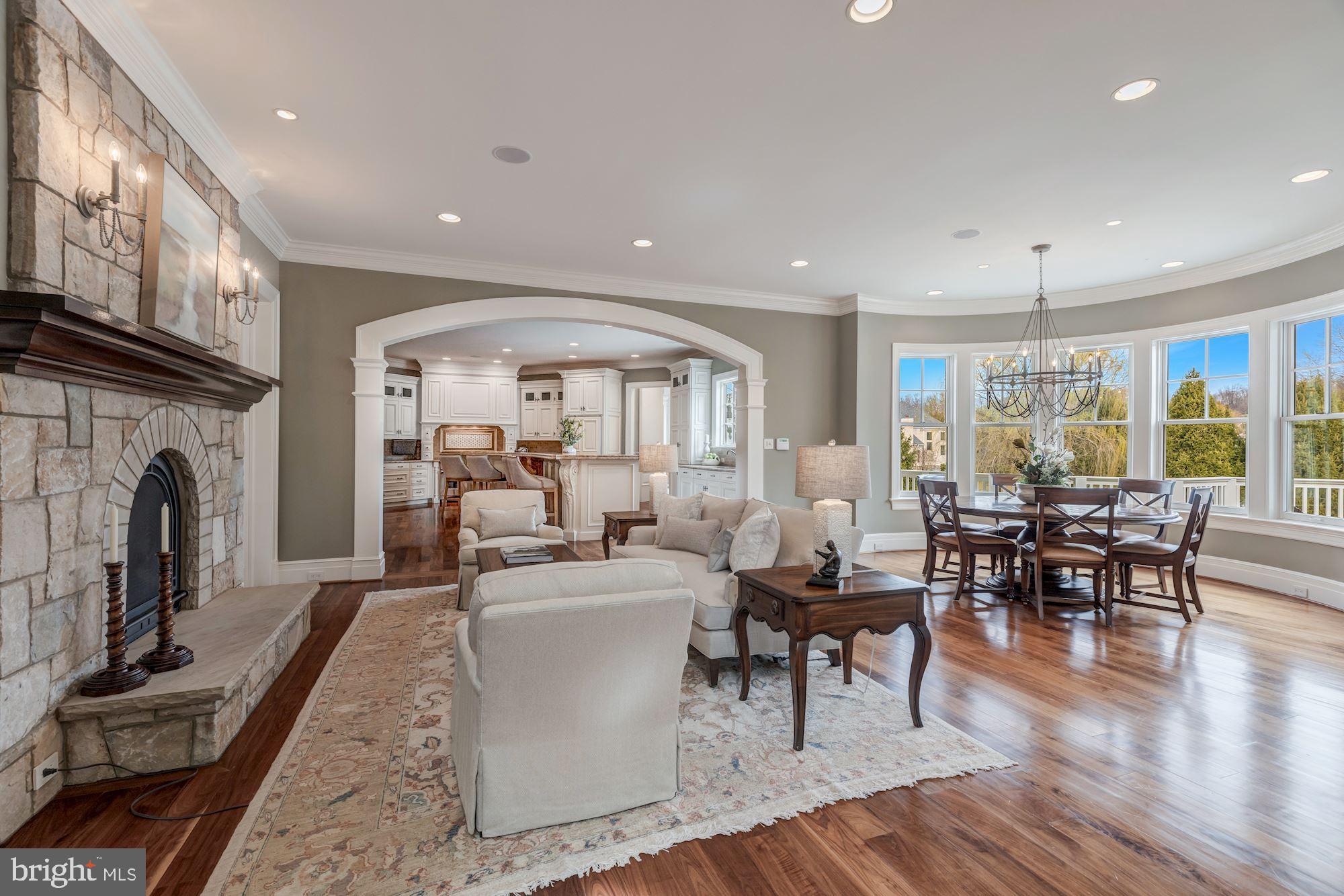 733 Springvale Road Great Falls, VA 22066 - Photo 15 of 74 floor-ceiling stone fireplace and stunning details
