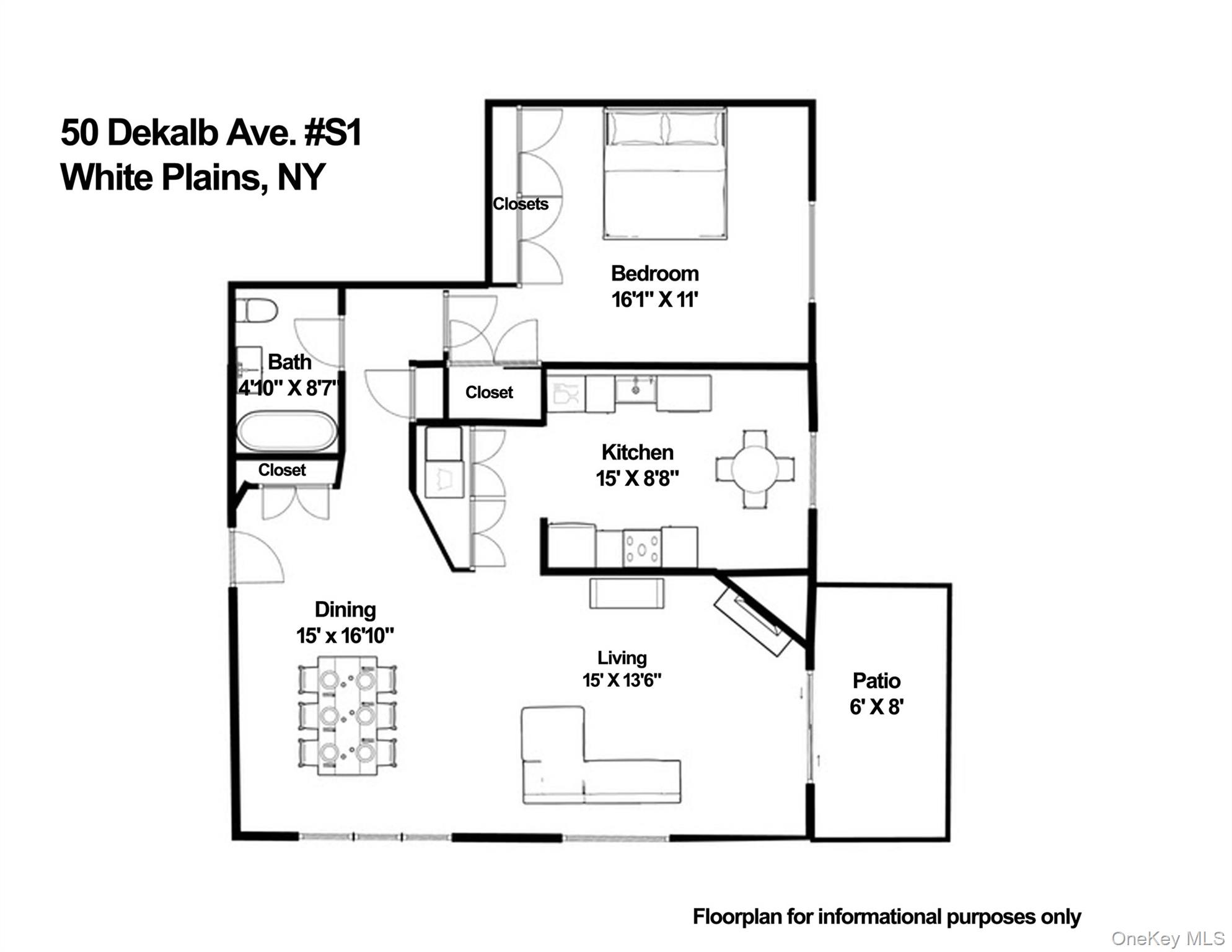 50 Dekalb Avenue, Unit S1 White Plains, NY 10605 - Photo 28 of 28 a picture of a wall with a white wall and a white wall