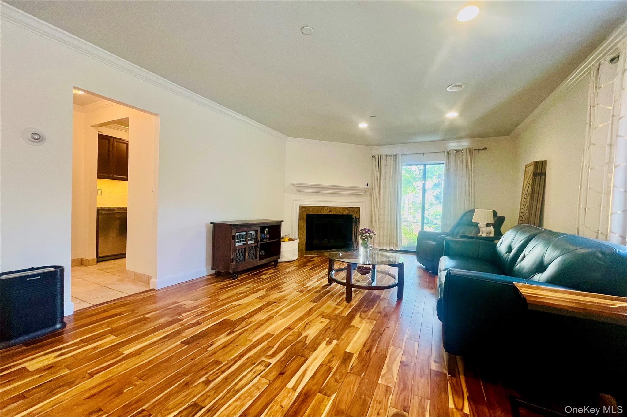 50 Dekalb Avenue, Unit S1 White Plains, NY 10605 - Photo 5 of 28 a living room with furniture and a fireplace