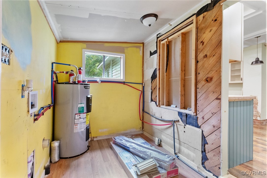 16447 Bullfield Road Doswell, VA 23047 - Photo 18 of 23 Unfinished utility room with electric water heater