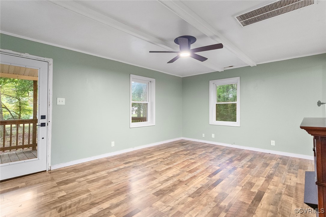 16447 Bullfield Road Doswell, VA 23047 - Photo 5 of 23 Unfurnished living room featuring a fireplace and