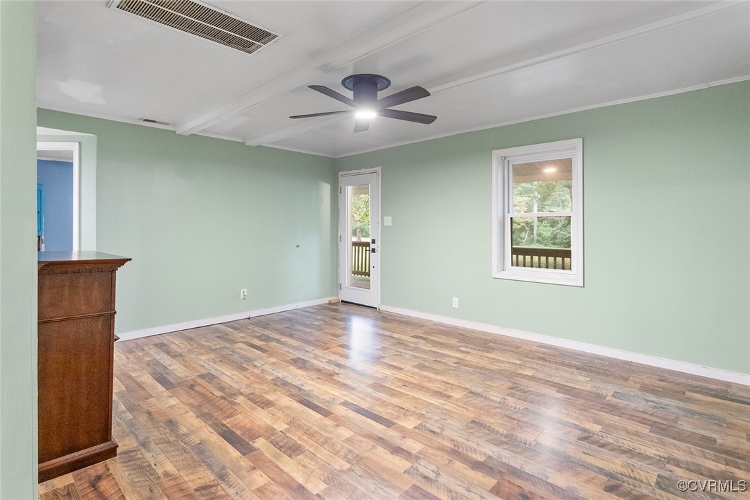 16447 Bullfield Road Doswell, VA 23047 - Photo 6 of 23 Unfurnished living room featuring a fireplace and