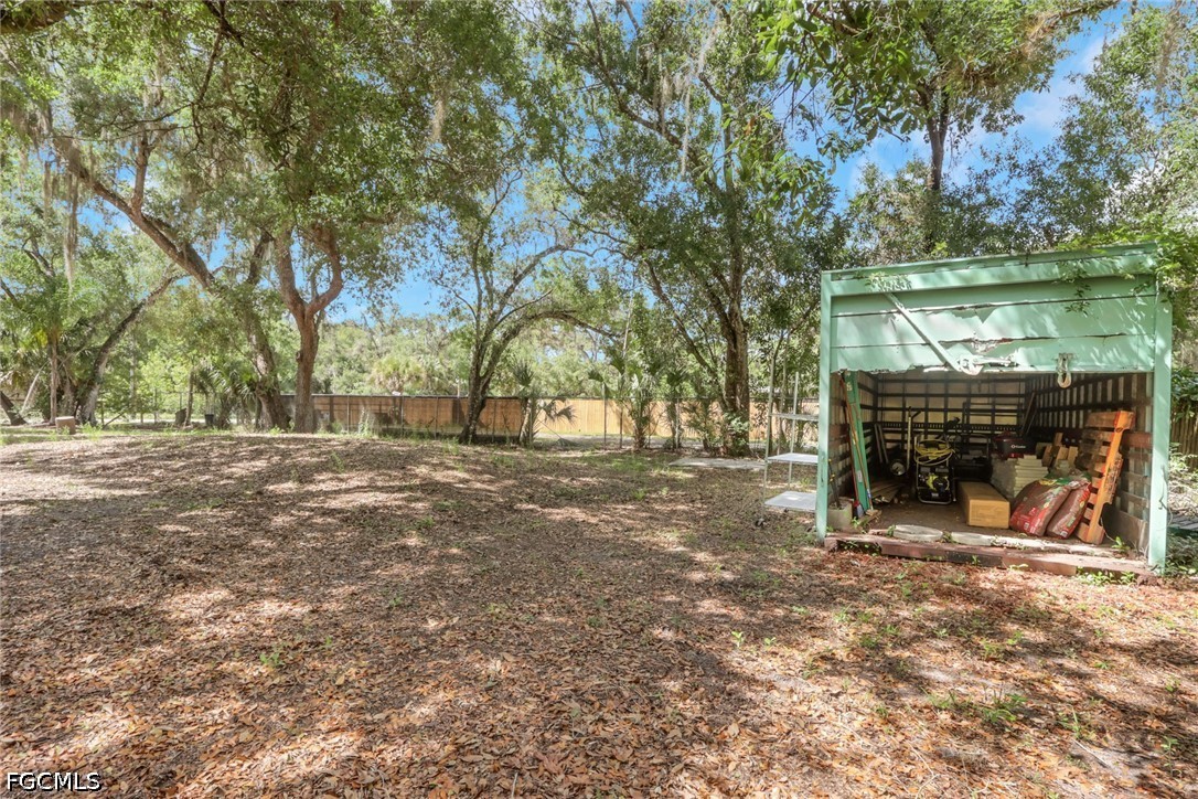 2431 Lippincott Road Alva, FL 33920 - Photo 33 of 43 a view of a yard with a tree