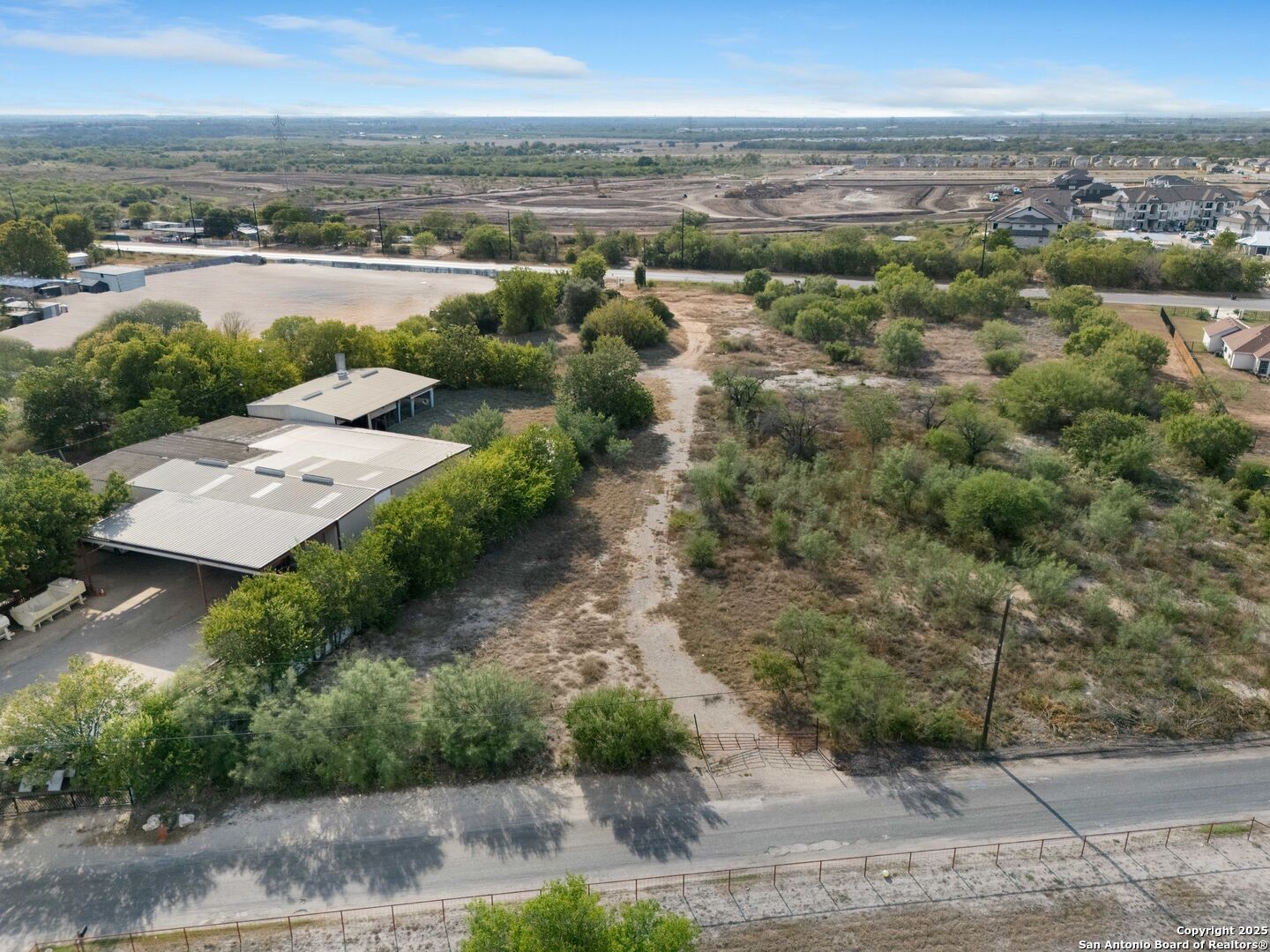 an aerial view of a city