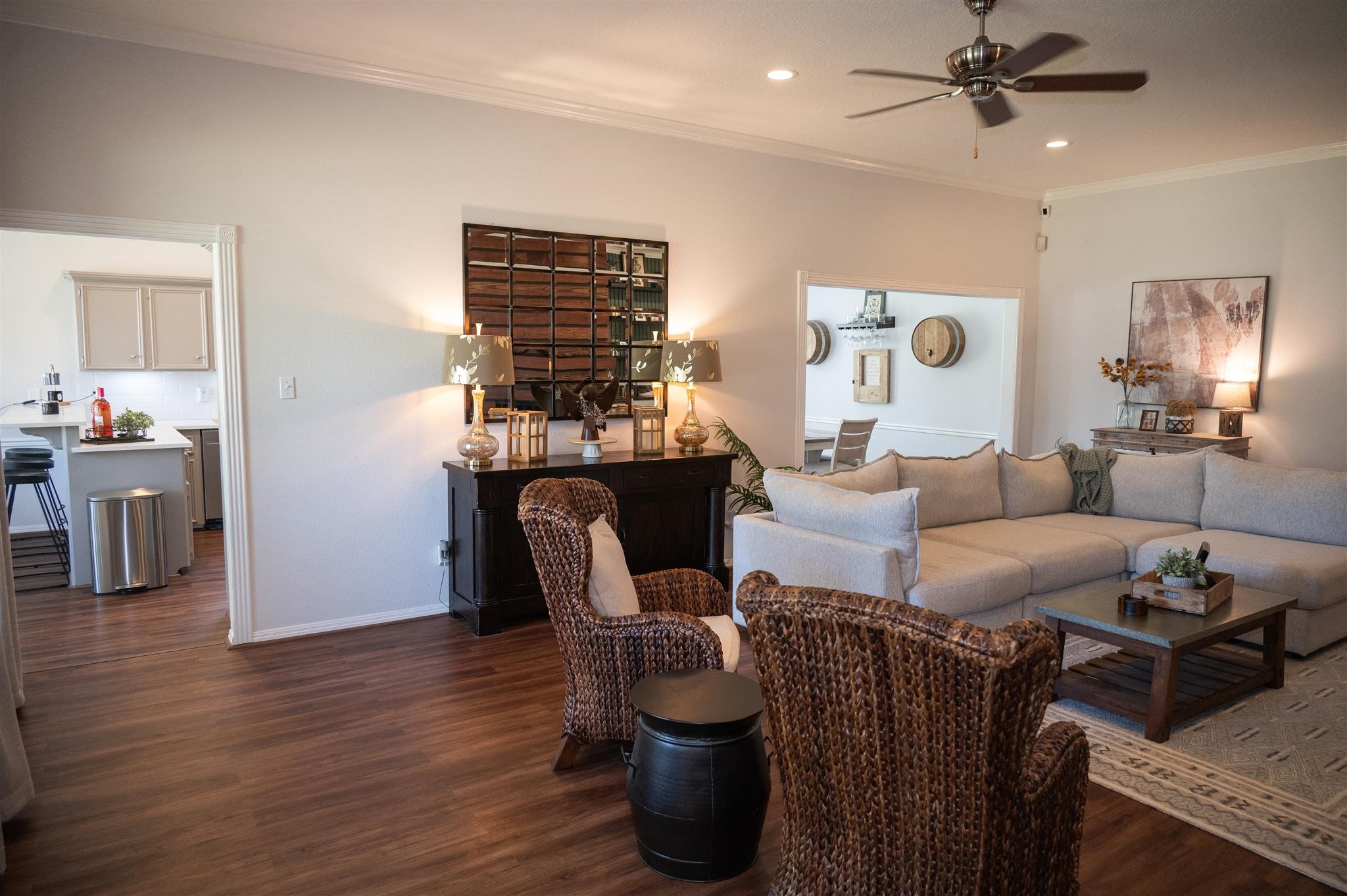 77 Panorama Drive Conroe, TX 77304 - Photo 11 of 49 a living room with furniture and wooden floor