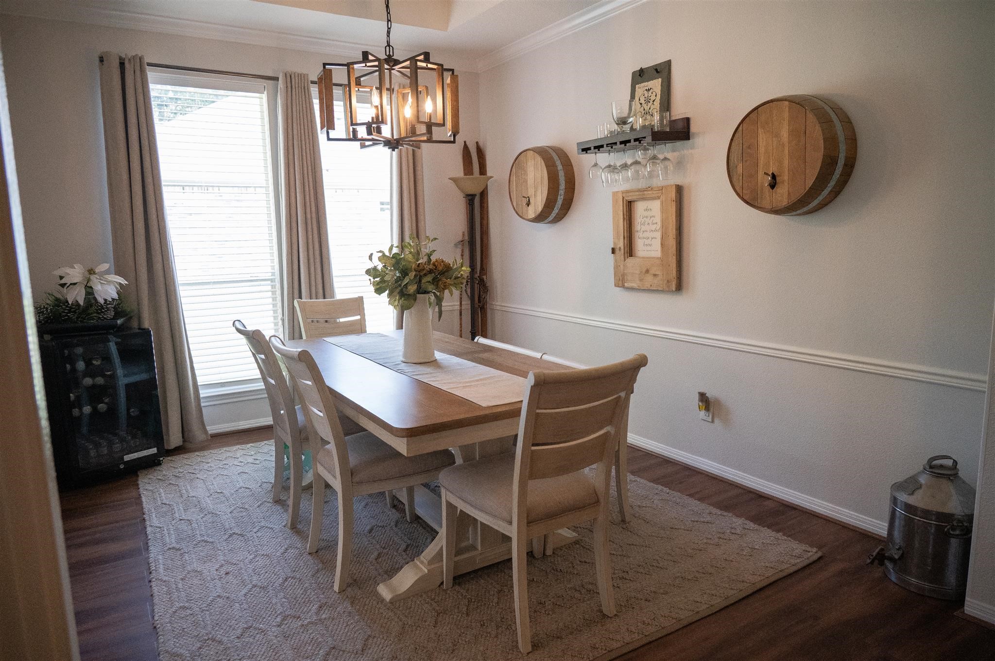77 Panorama Drive Conroe, TX 77304 - Photo 15 of 49 a view of a dining room with furniture window and wooden floor