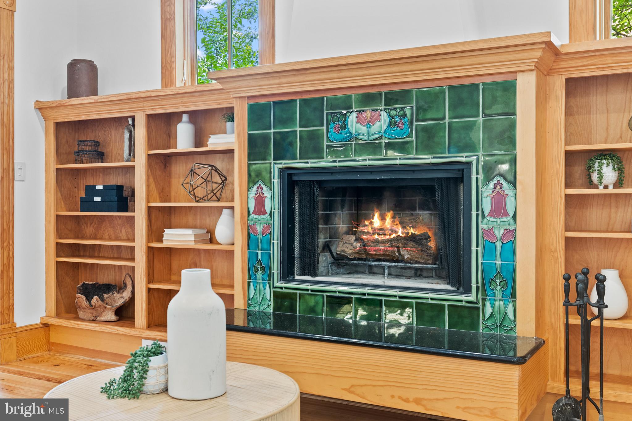 7311 Baltimore Avenue Takoma Park, MD 20912 - Photo 14 of 71 Wood Burning w/ Custom Replica Victorian Tiles