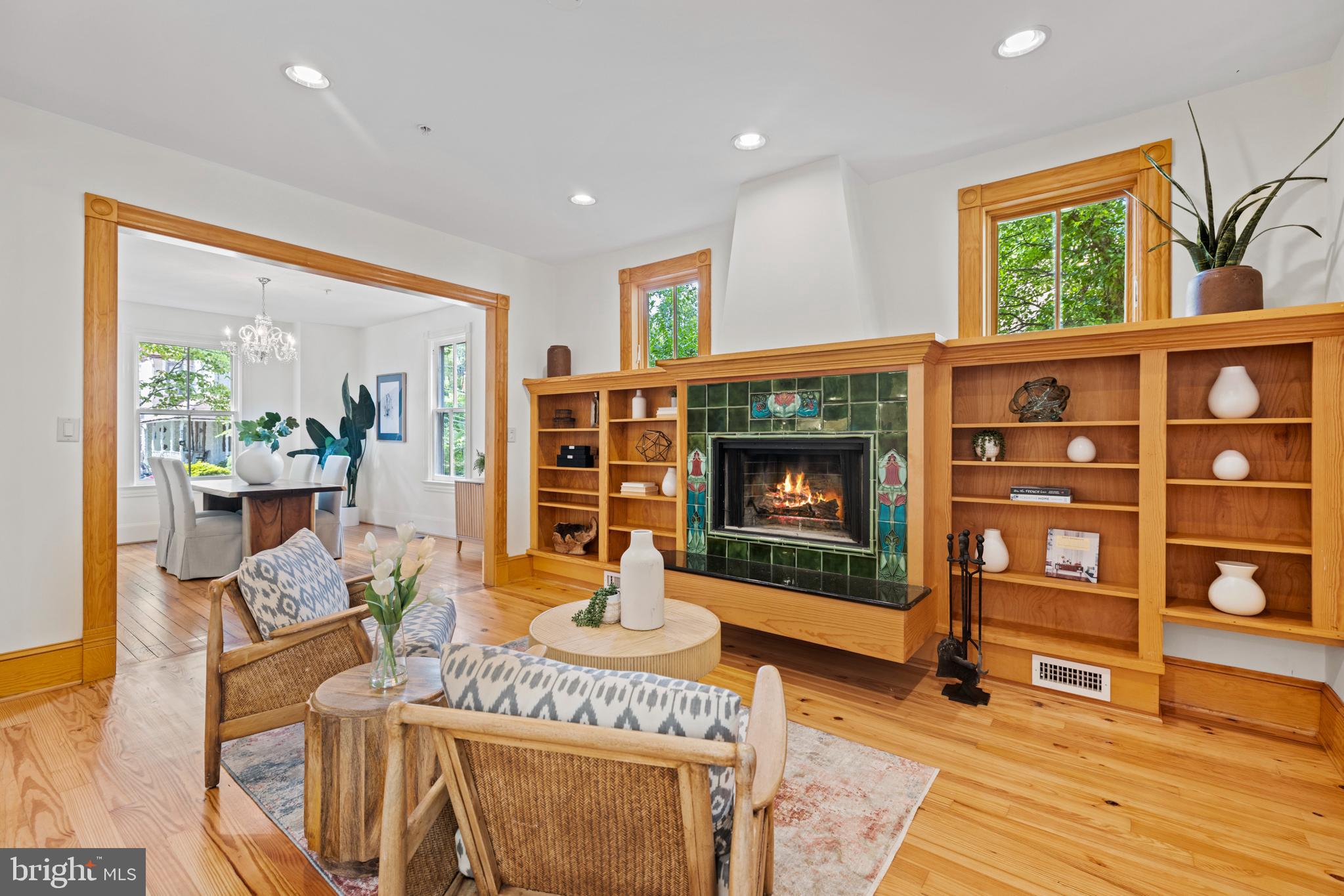 7311 Baltimore Avenue Takoma Park, MD 20912 - Photo 15 of 71 Family Room w/ Built-Ins