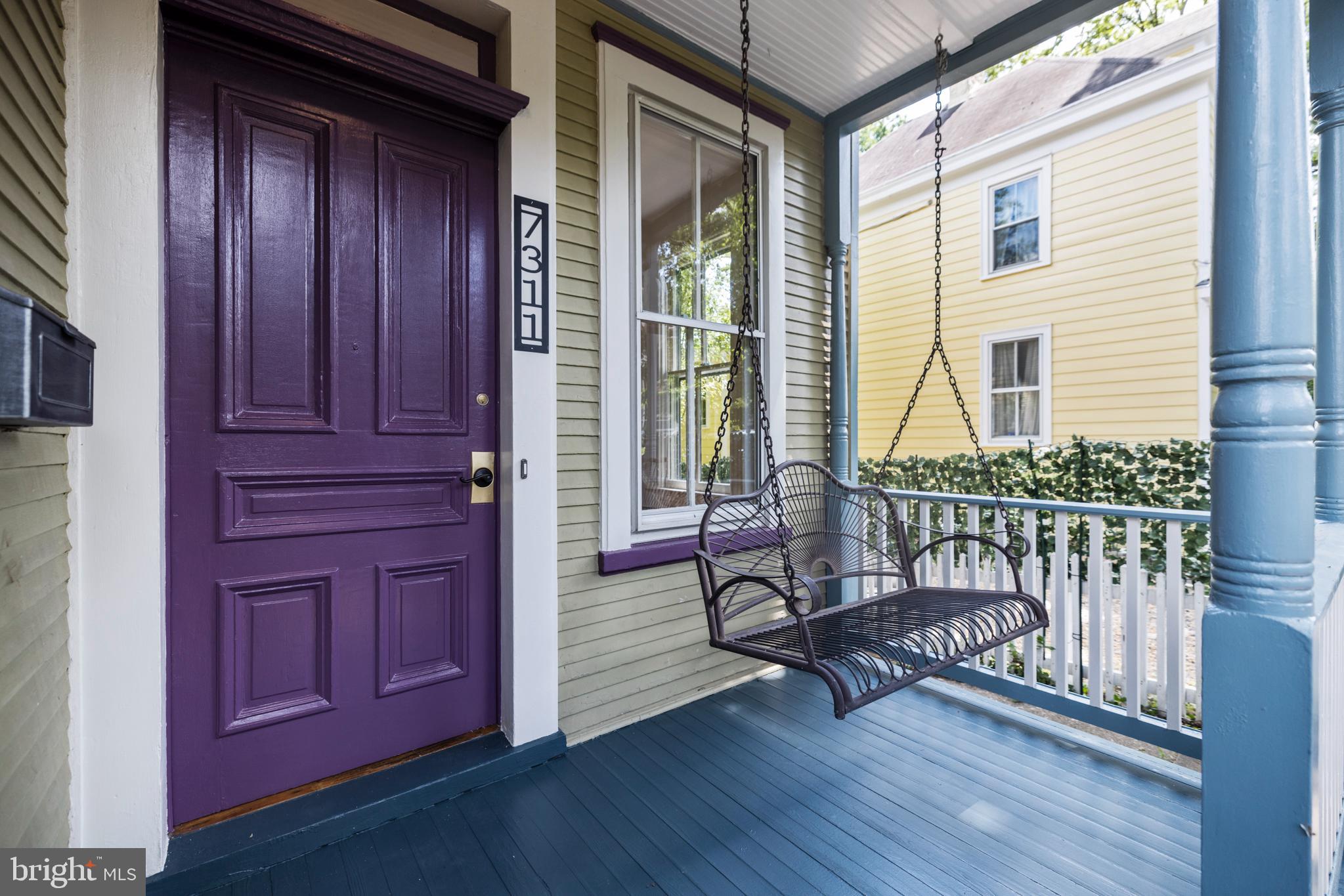 7311 Baltimore Avenue Takoma Park, MD 20912 - Photo 4 of 71 Front Porch Swing
