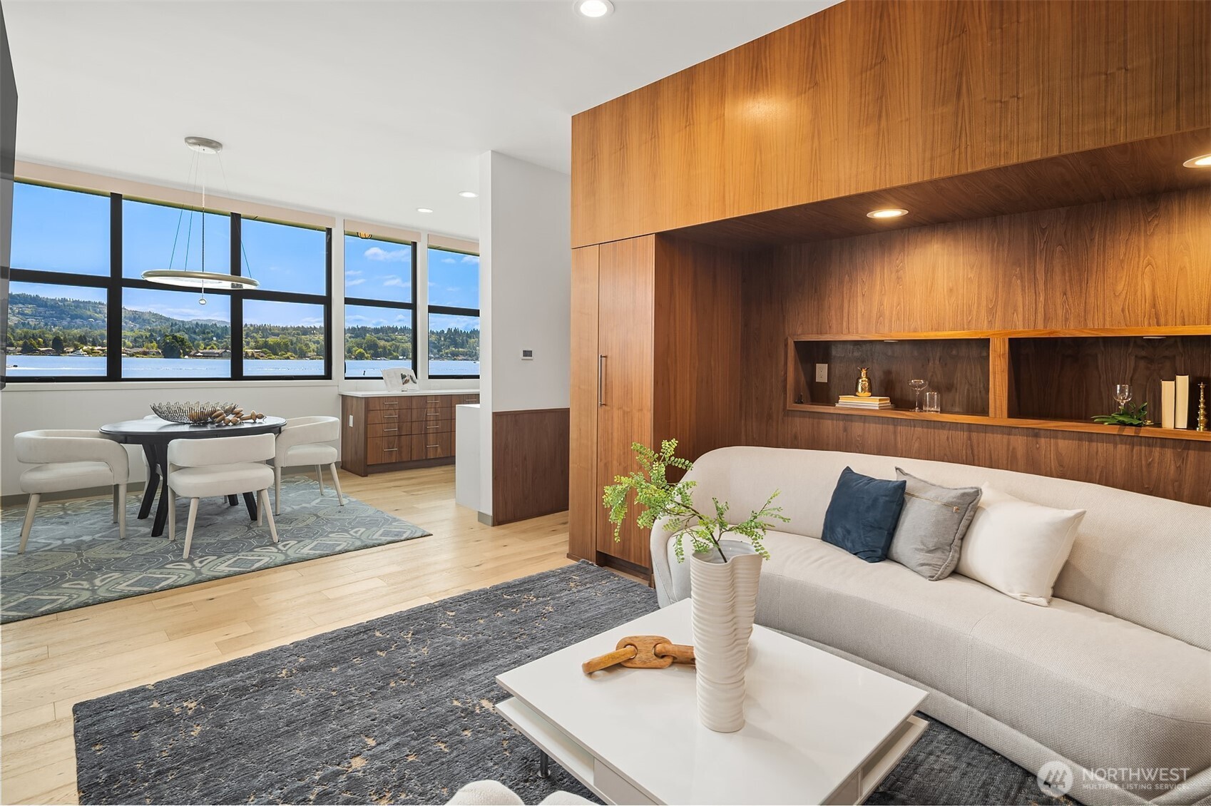 3840 East Mercer Way Mercer Island, WA 98040 - Photo 15 of 40 a living room with furniture and a large window