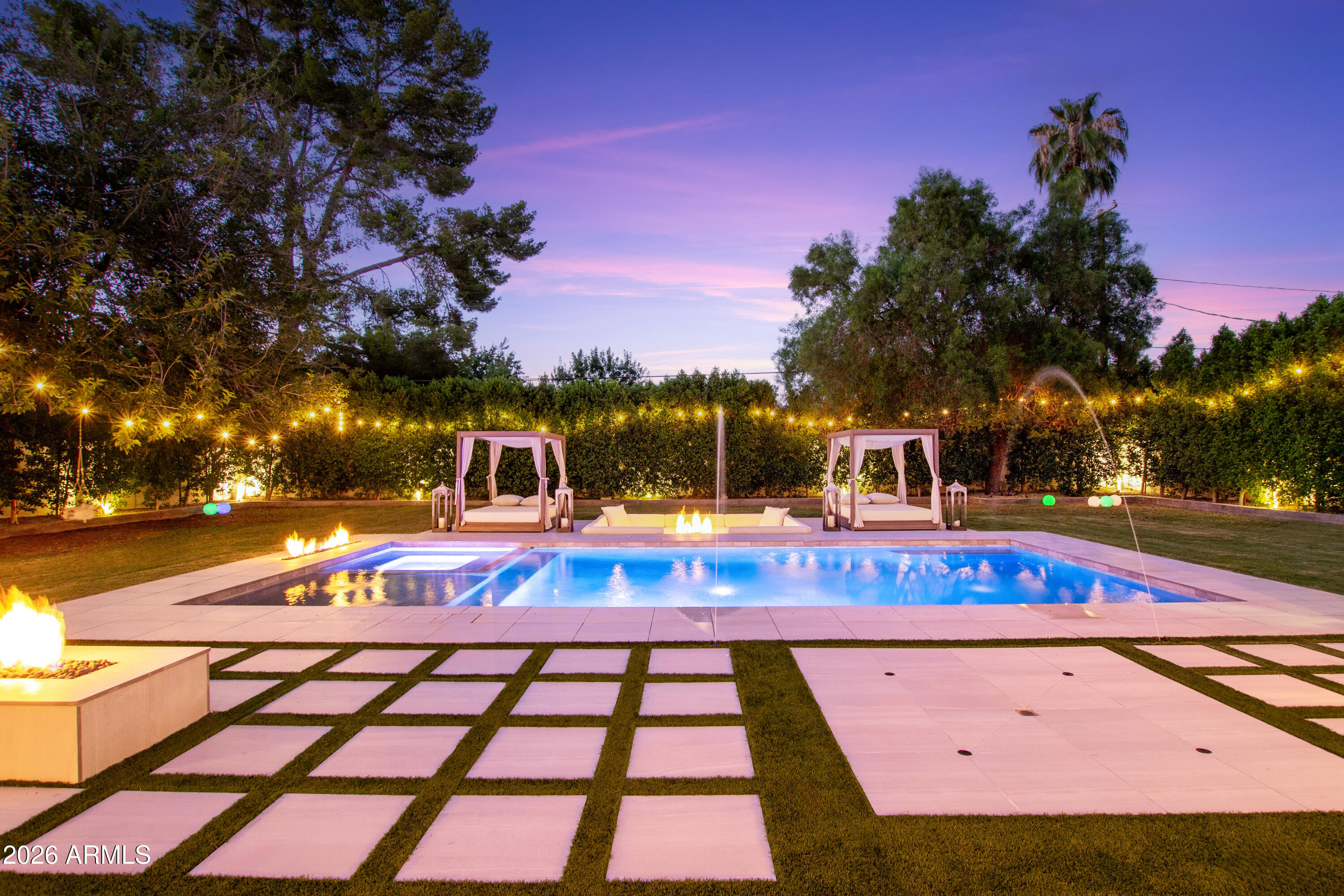 2912 East Pierson Street Phoenix, AZ 85016 - Photo 75 of 86 POOL AT NIGHT