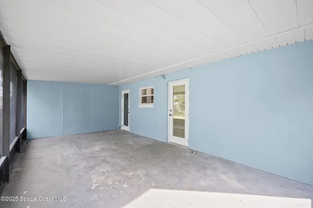 a backyard of a house