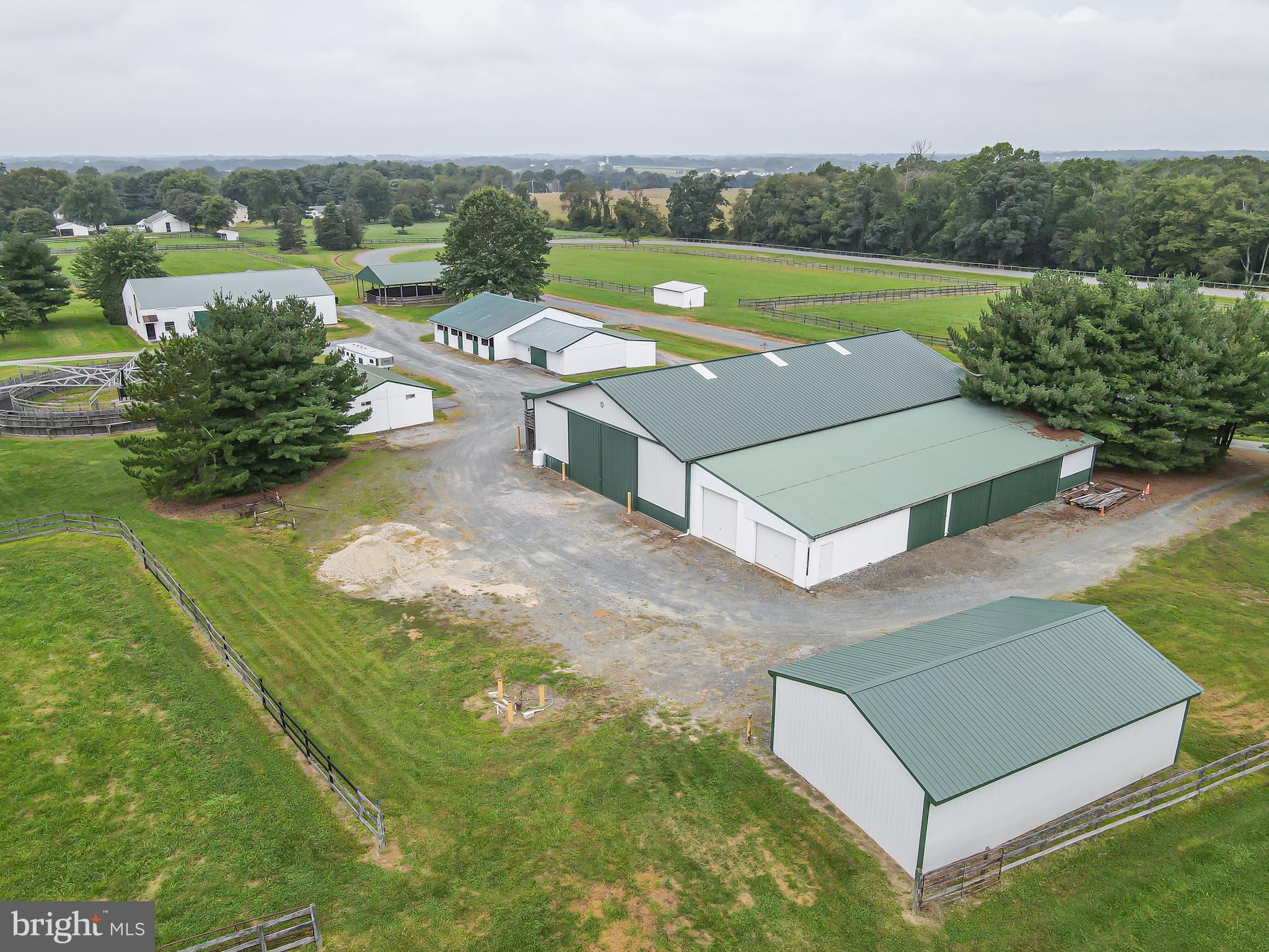245 Middle Road Elkton, MD 21921 - Photo 3 of 20 Aerial View of Barns Sheds Stalls