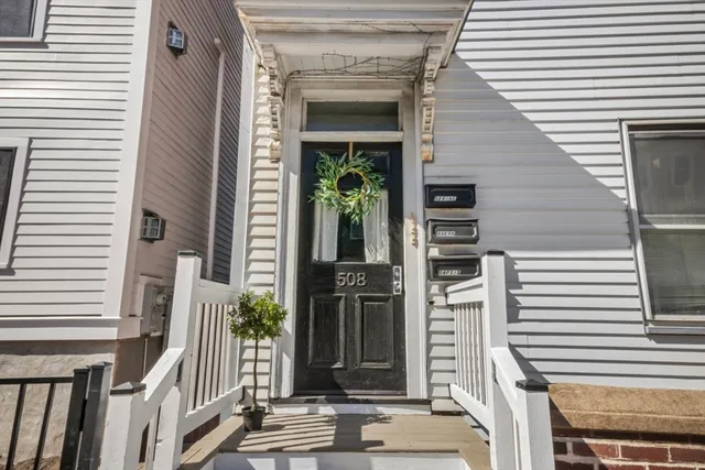 a view of a entryway front of house
