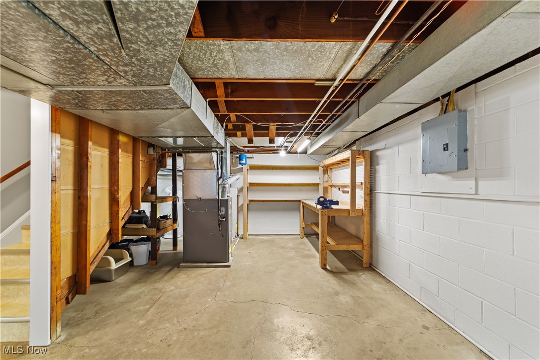 4648 Ammon Road Cleveland, OH 44143 - Photo 37 of 48 Basement featuring electric panel and heating unit