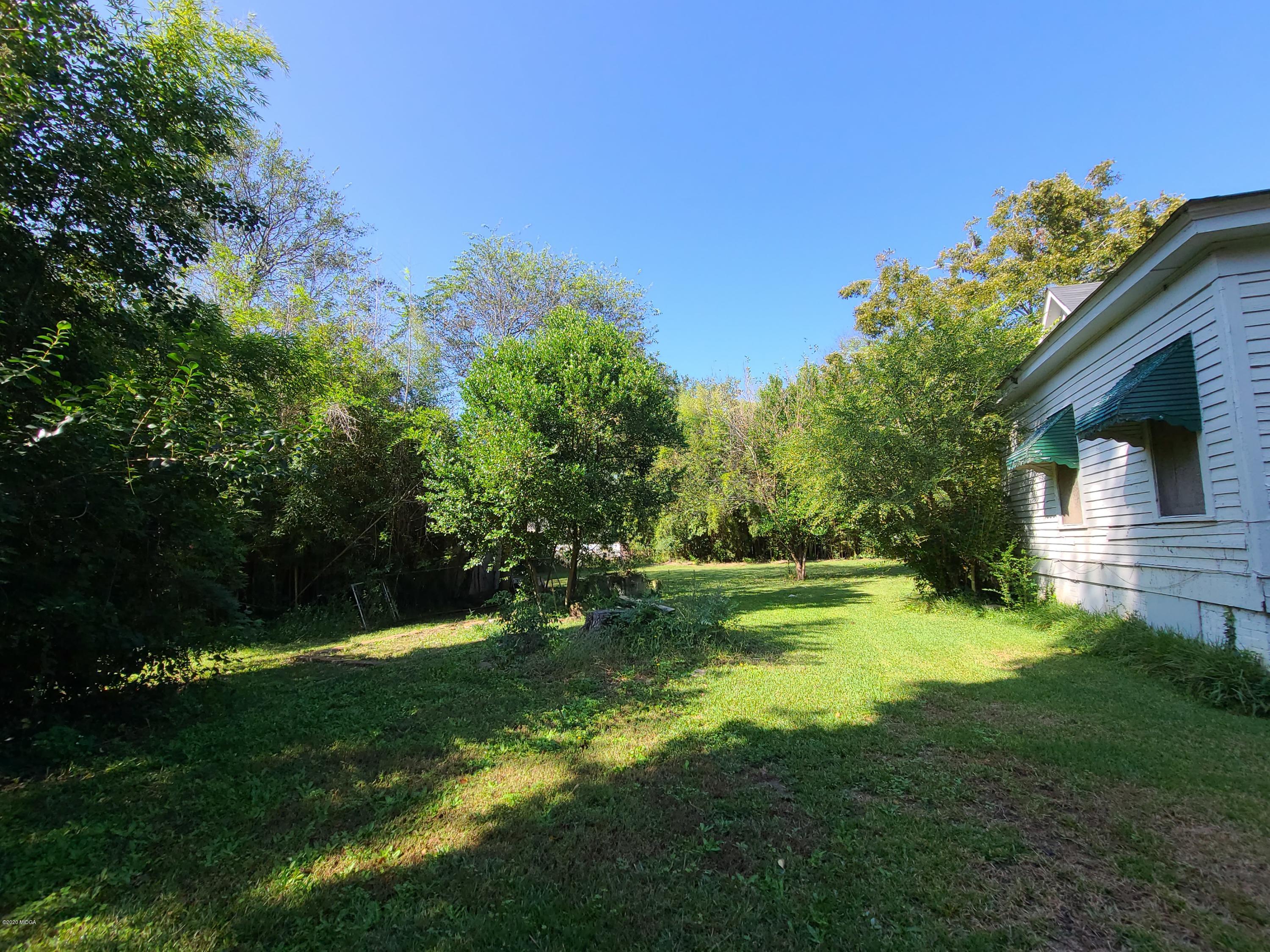 3824 Hartley Bridge Road Macon, GA 31216 - Photo 22 of 26 a view of a backyard with plants and large trees