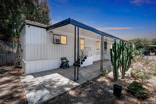 a backyard of a house