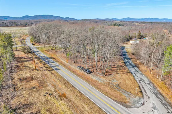 a view of city and mountain