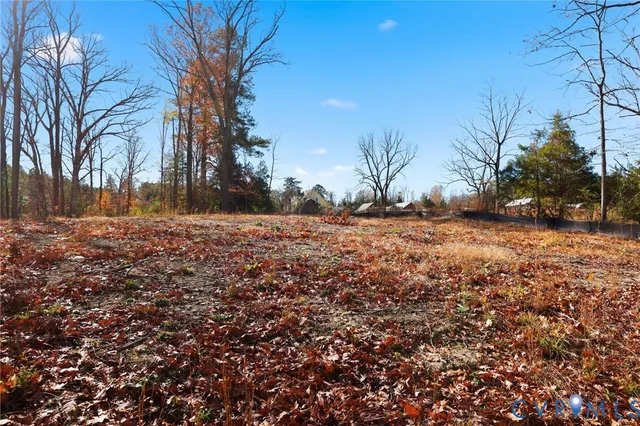 a view of yard covered with snow