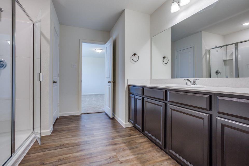 1917 Briar Cove Anna, TX 75409 - Photo 6 of 10 a bathroom with a sink and a mirror