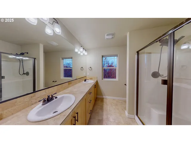 a open space with a sink