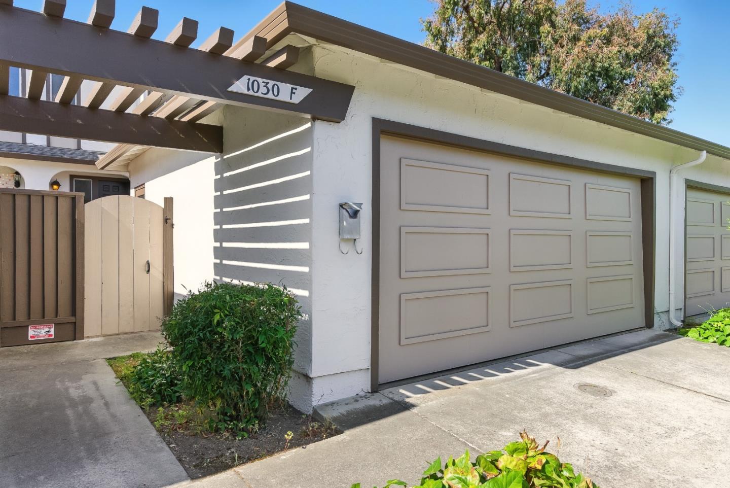 1030 Castleton Terrace, Unit F Sunnyvale, CA 94087 - Photo 1 of 1 a view of a garage