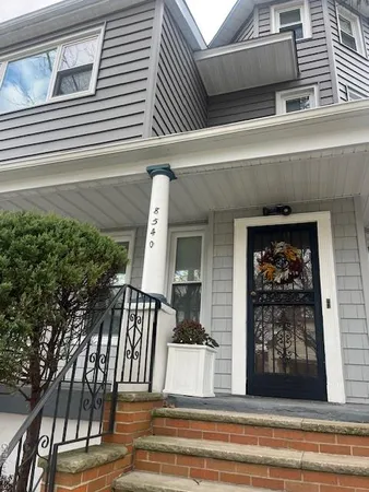 a view of a building front of house