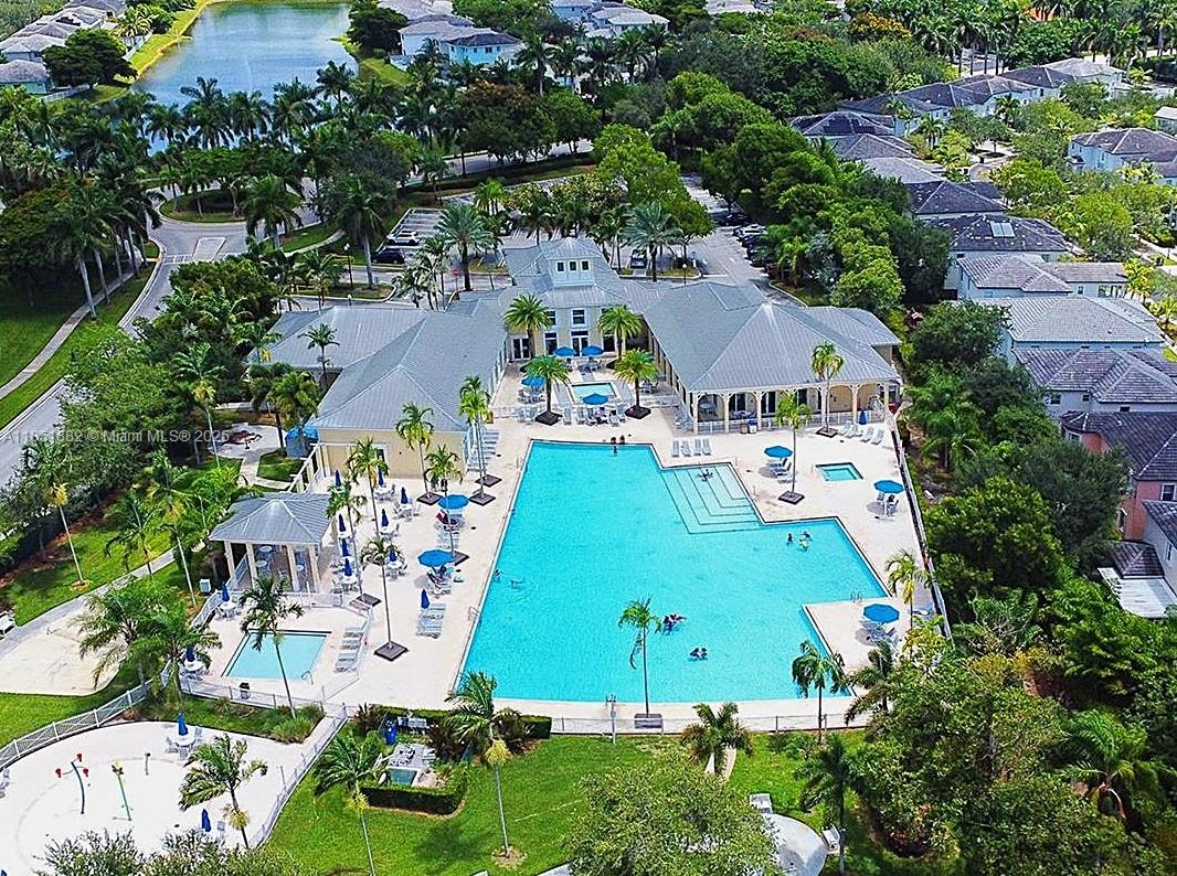 2933 Southeast 2nd Drive, Unit 2 Homestead, FL 33033 - Photo 5 of 38 an aerial view of residential house with outdoor space and swimming pool