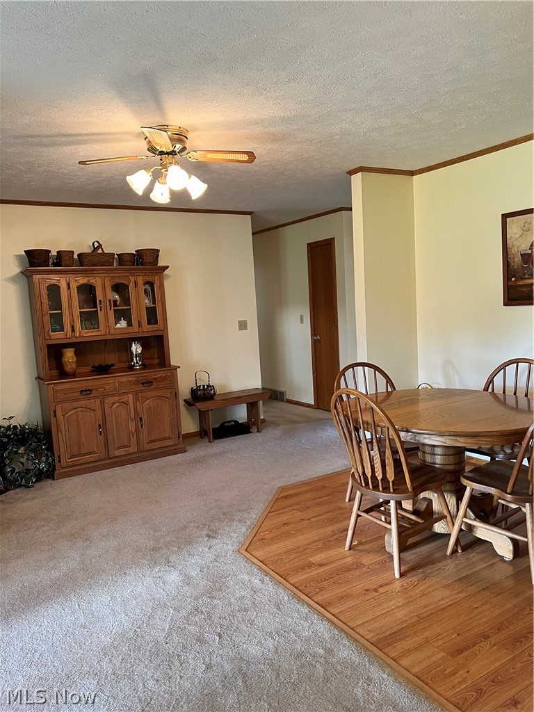 8160 Greenwich Road Lodi, OH 44254 - Photo 14 of 29 Dining room with partial carpet and wood eating area.
