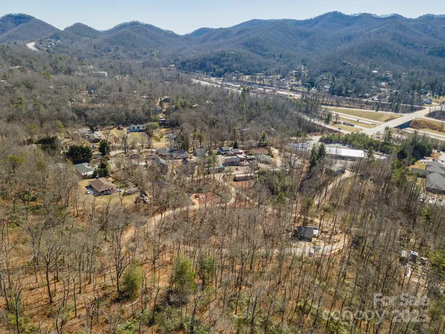 a view of city and mountain