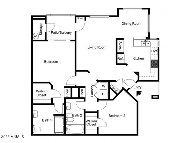 3636 East Inverness Avenue, Unit 2 Mesa, AZ 85206 - Photo 21 of 21 Floorplan