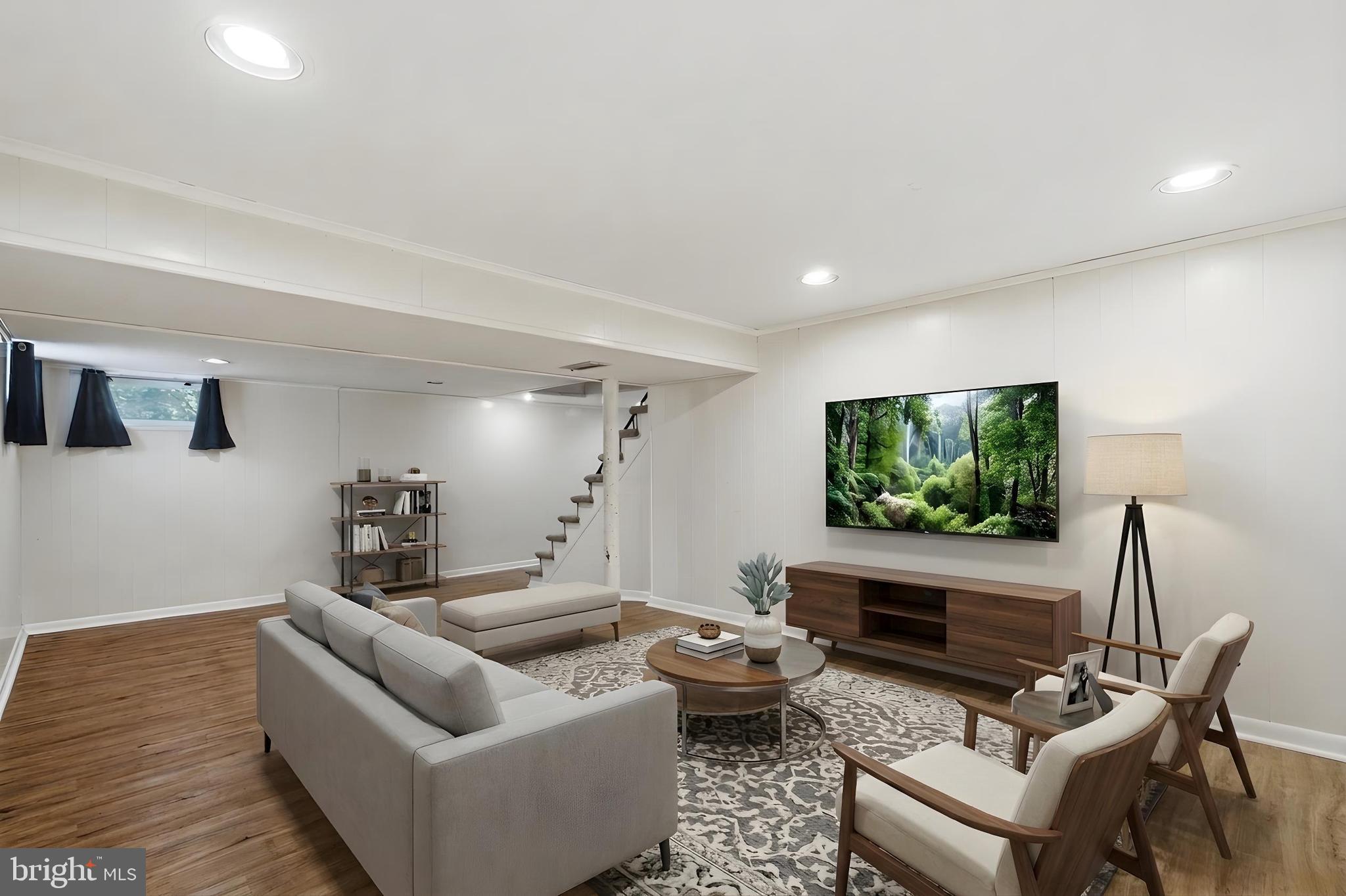 107 Oakway Road Lutherville-Timonium, MD 21093 - Photo 36 of 52 Virtually staged rec room